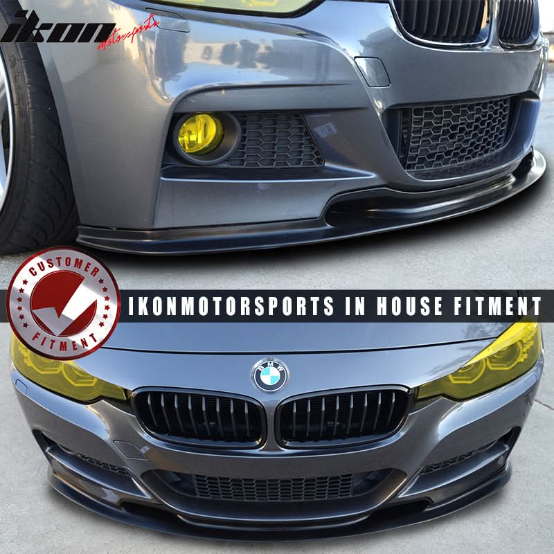 2012-2018 BMW F30 3 Series M Sport VR Style Unpainted Front Bumper Lip - Image 3