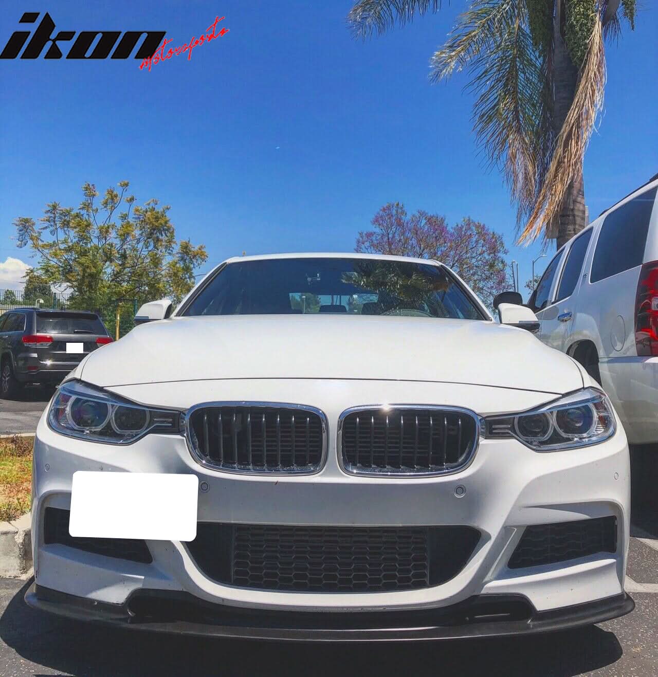 2012-2018 BMW F30 3 Series M Sport VR Style Unpainted Front Bumper Lip - Image 7