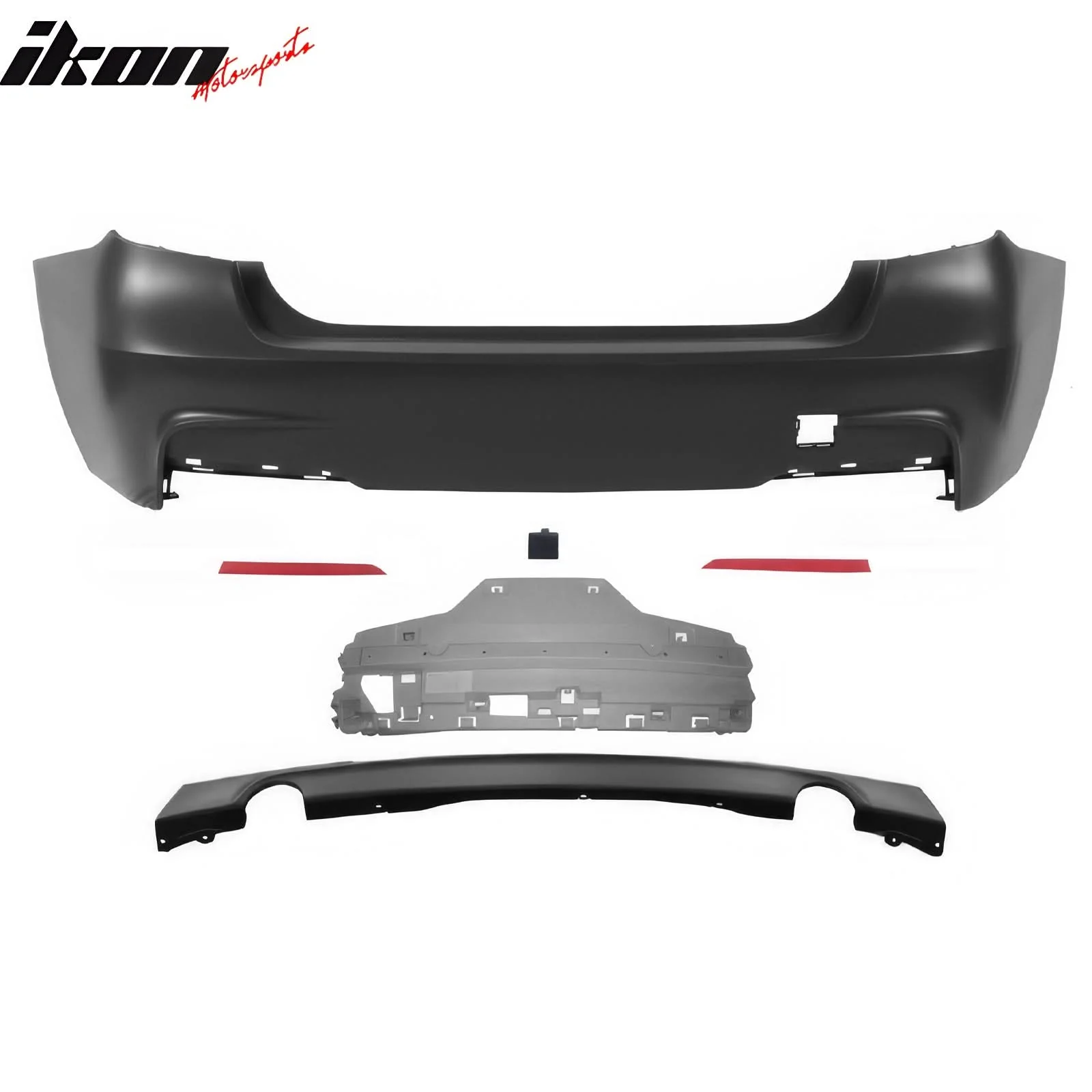 2012-2018 BMW F30 3 Series M-Tech Front Rear Bumper Cover Side Skirts - Image 6
