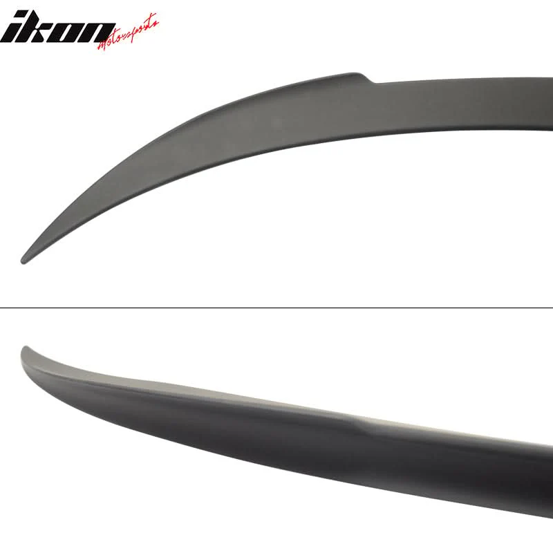 2012-2019 BMW F13 M6 Coupe V Style Matte Black Rear Spoiler Wing - Image 4