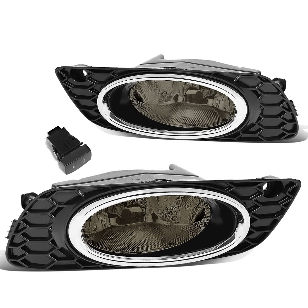 2012 Honda Civic 4-Door Fog Lights with Switch & Chrome Bezel - Smoke - Image 2