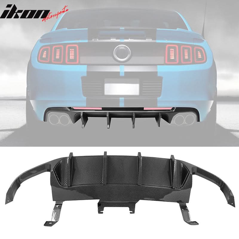 2013-2014 Ford Mustang GT500 Rear Diffuser Lip + Fin PP - Image 15