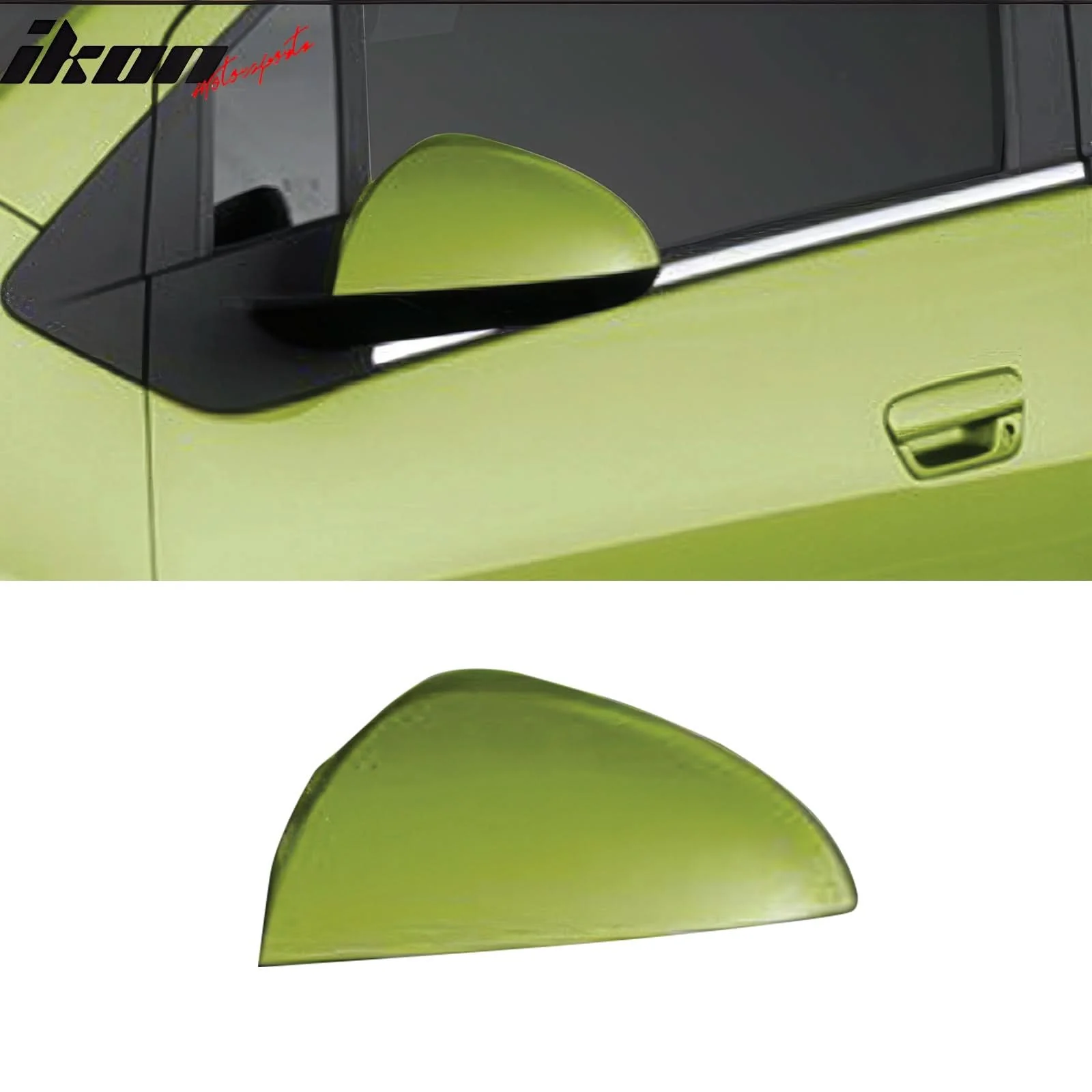 2013-2015 Chevy Spark Rear View Mirror Covers Overlay Chrome ABS Pair