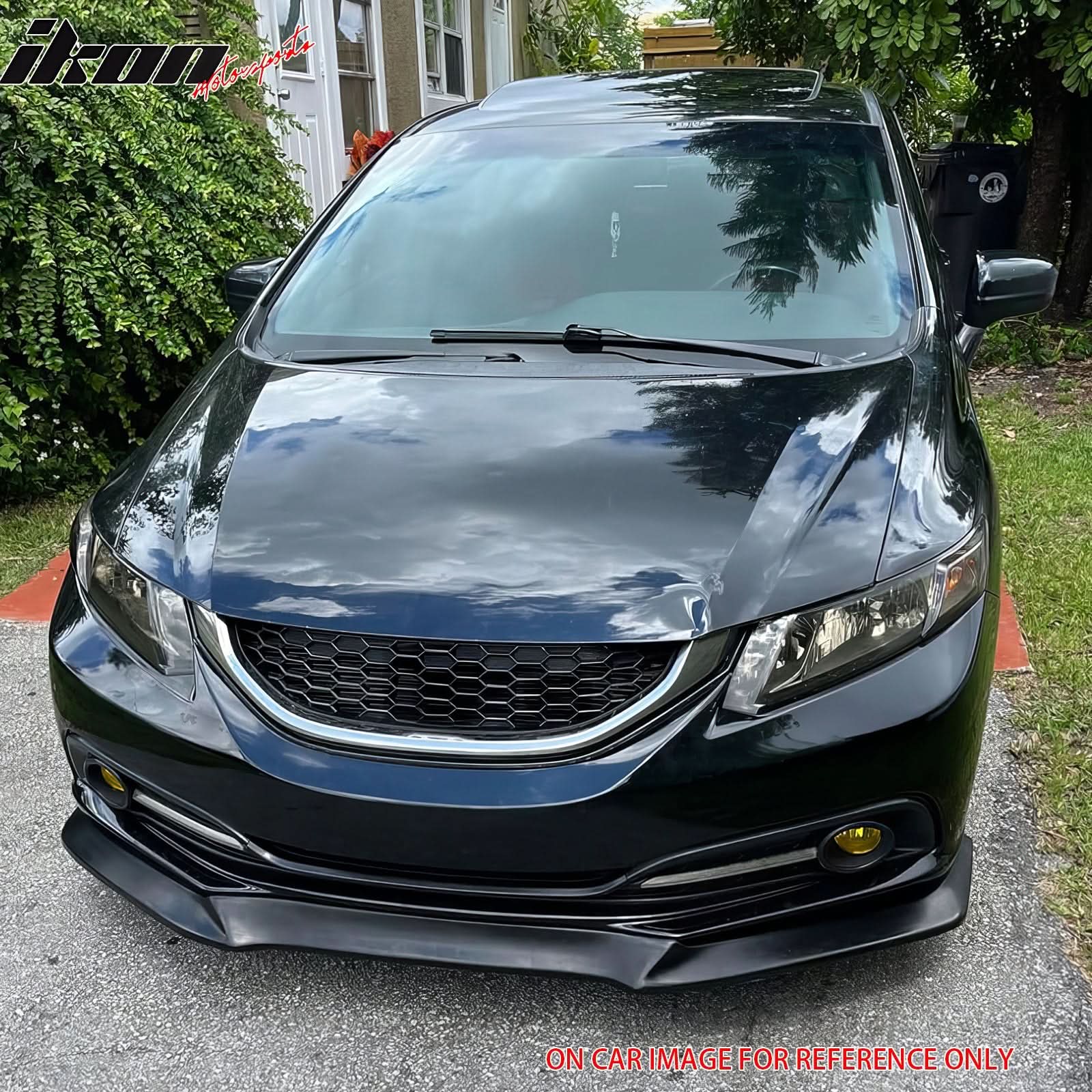 2013-2015 Honda Civic USDM Front Lip GT Style Unpainted PU - Image 8