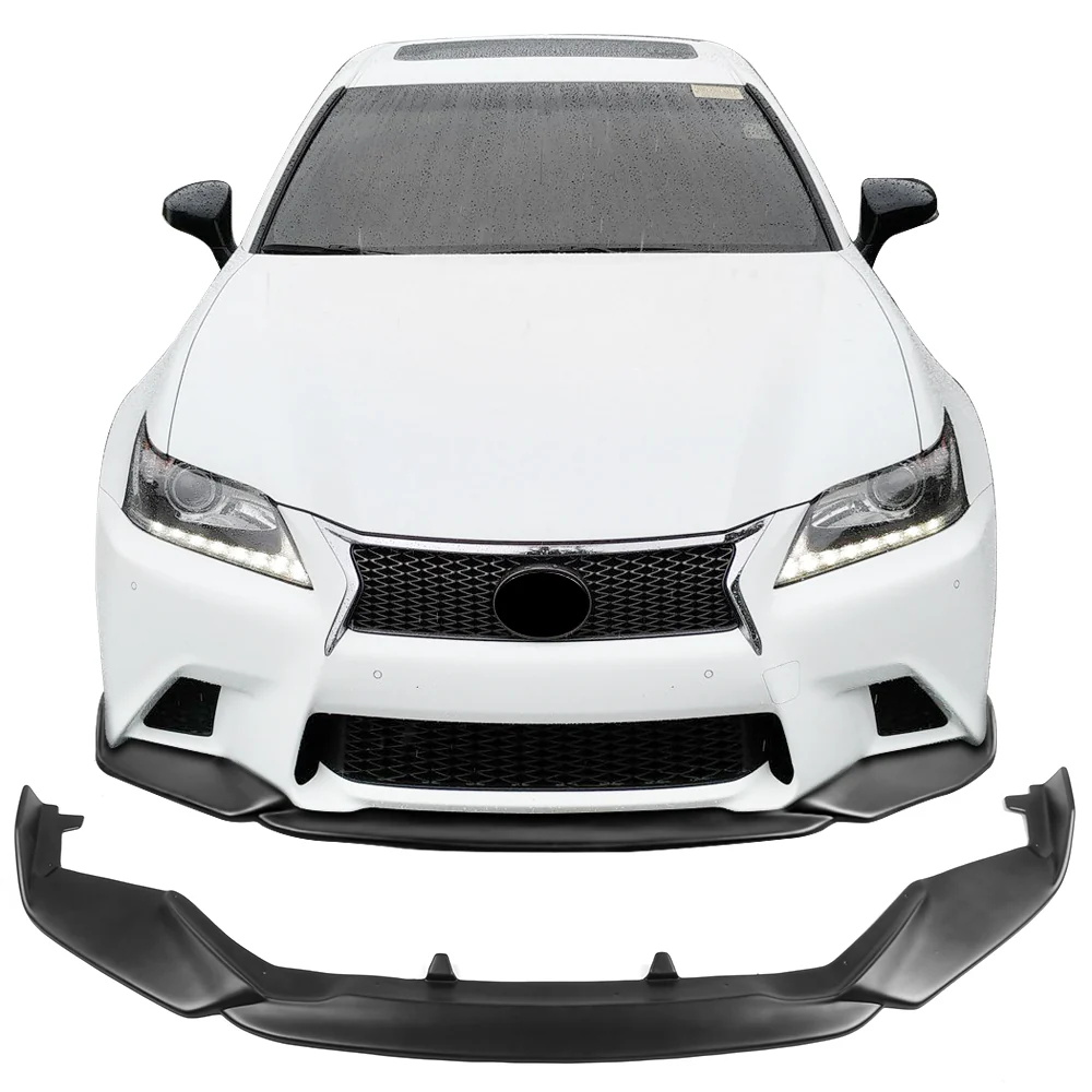 2013-2015 Lexus GS350 F Sport IKON Style Front Bumper Lip Painted PP - Image 2