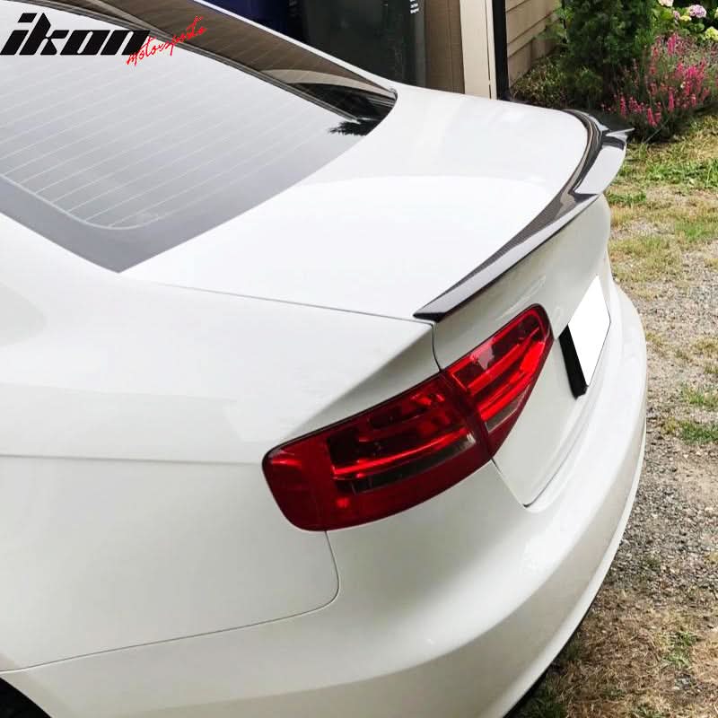 2013-2016 Audi A4 B8.5 M4 Style Carbon Fiber Rear Trunk Spoiler Wing - Image 4