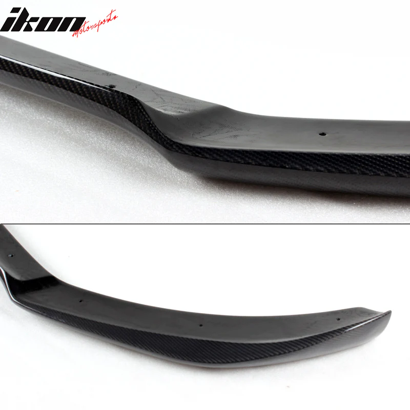 2013-2016 Audi A4 B8.5 Sedan STK Style Front Bumper Lip Carbon Fiber - Image 3