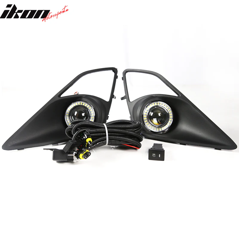 2013-2016Â Scion FR-S Projector Fog Lights w/ Angel Eyes & Bezels - Image 2