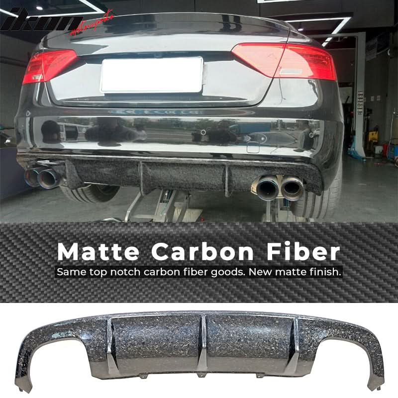 2013-2017 Audi S5 B8.5 OE Style Rear Lip Diffuser Forged Carbon Fiber - Image 7