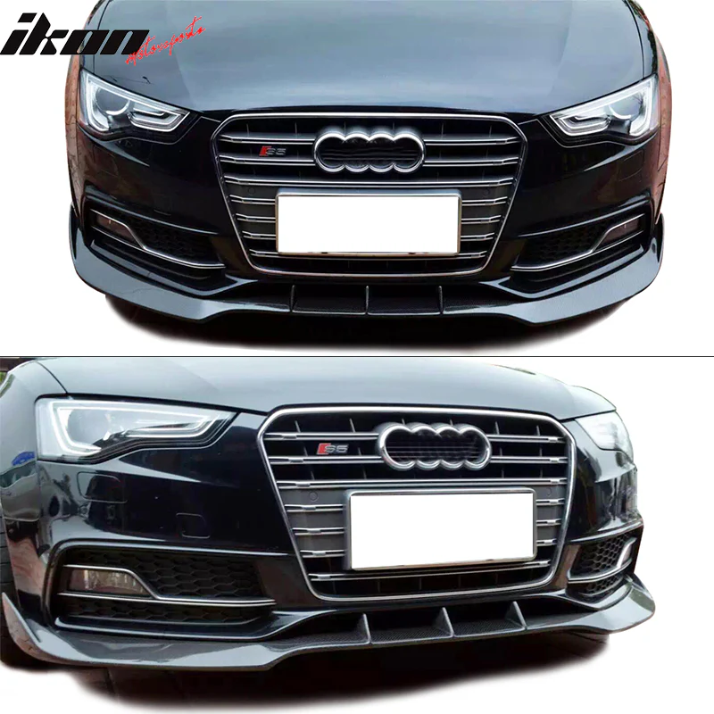 2013-2017 Audi S5 Facelift B8 JC Style Front Bumper Lip Carbon Fiber - Image 5