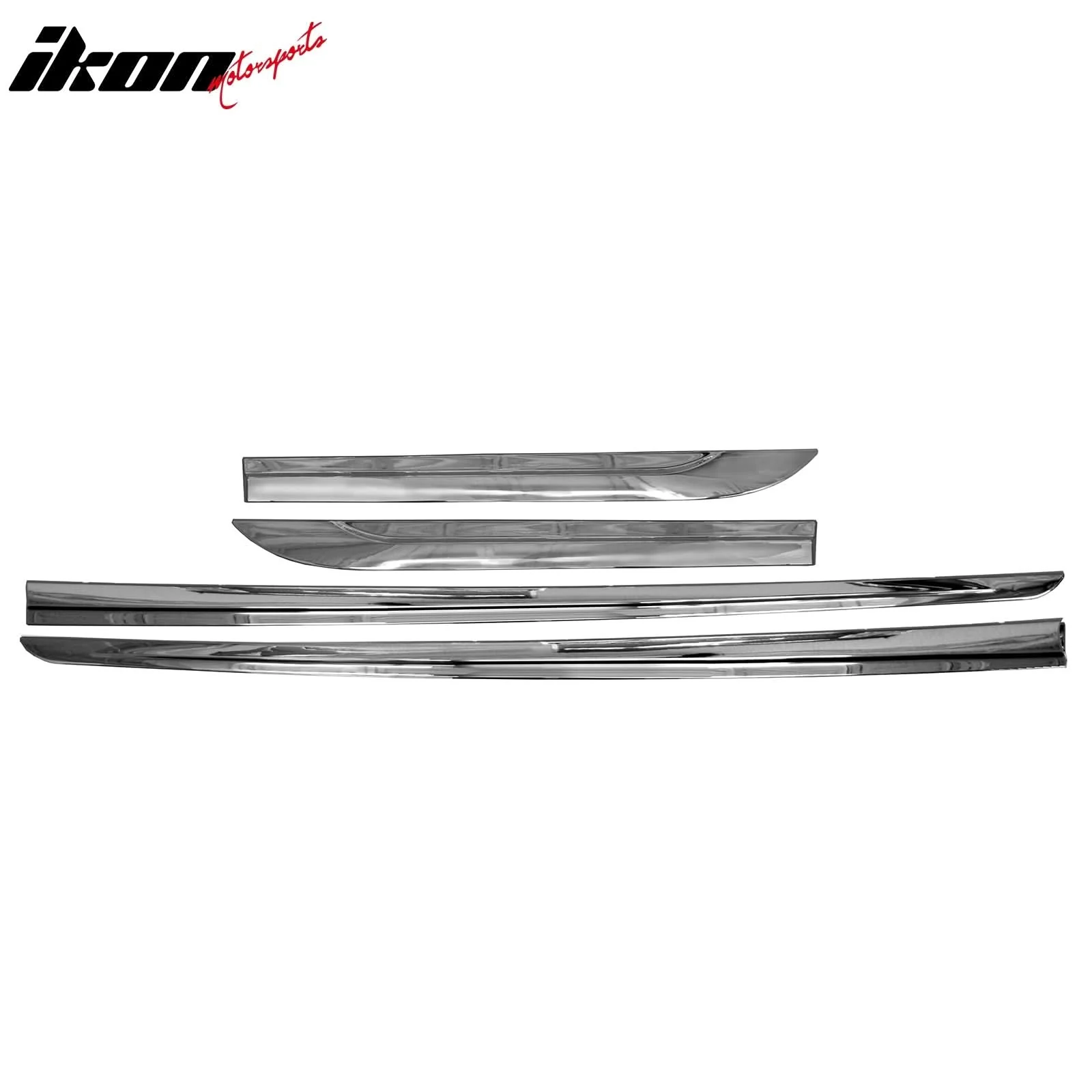 2013-2017 Honda Accord Chrome 4PCS LH RH Lower Door Molding Trim ABS - Image 2