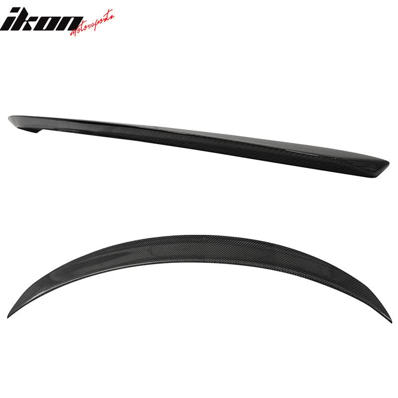 2013-2018 Benz CLA C117 Sedan P Style Carbon Fiber CF Trunk Spoiler - Image 3
