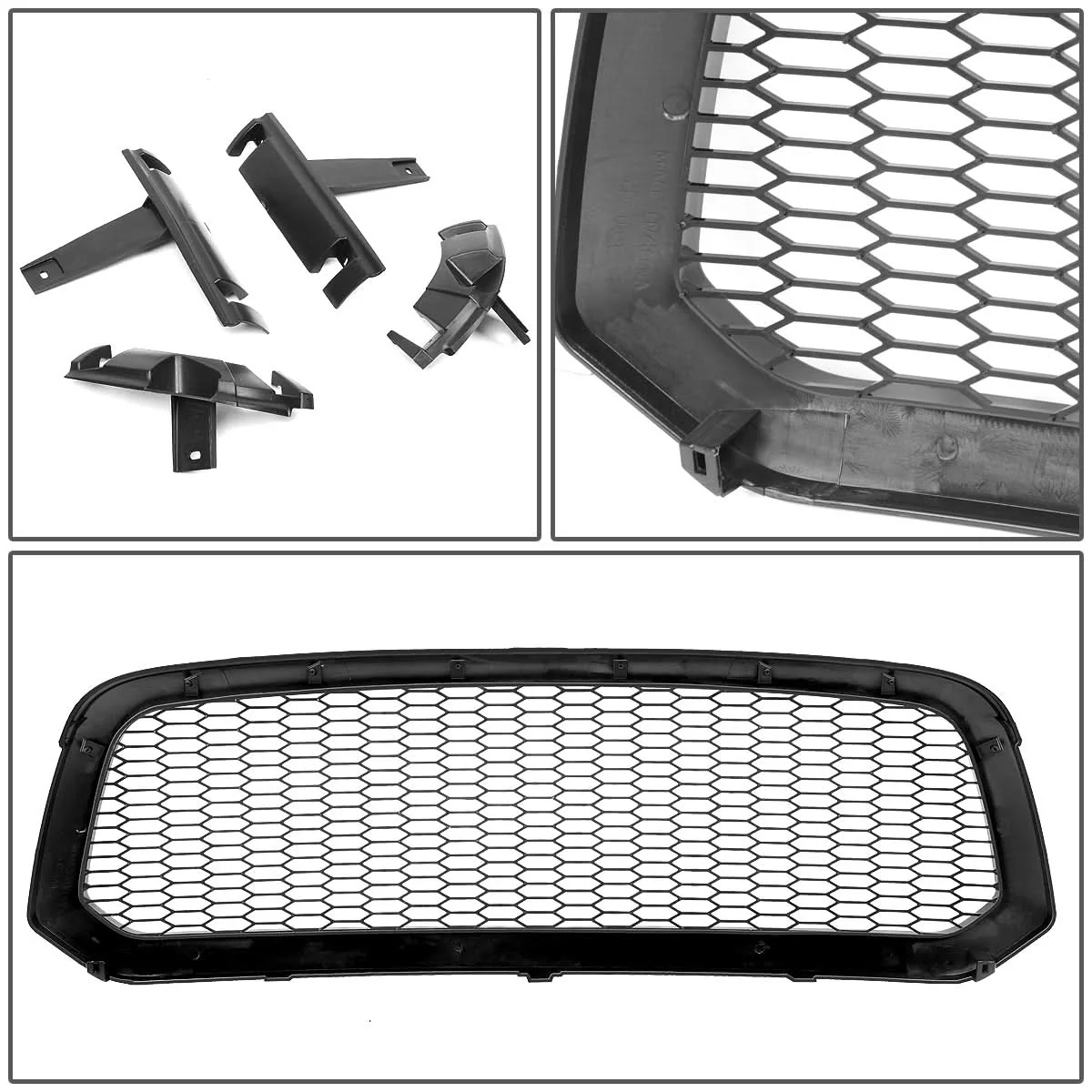 2013-2018 Dodge Ram 1500 Honeycomb Mesh Front Grille - Image 6