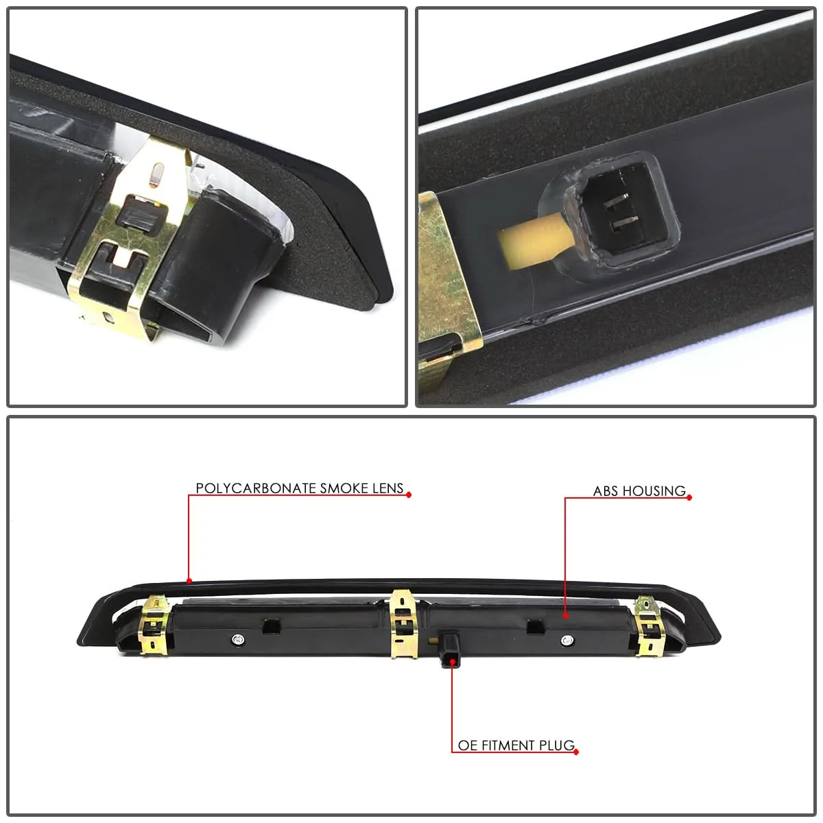2013-2018 Ford Escape LED Third Brake Light - Black Smoke - Image 4