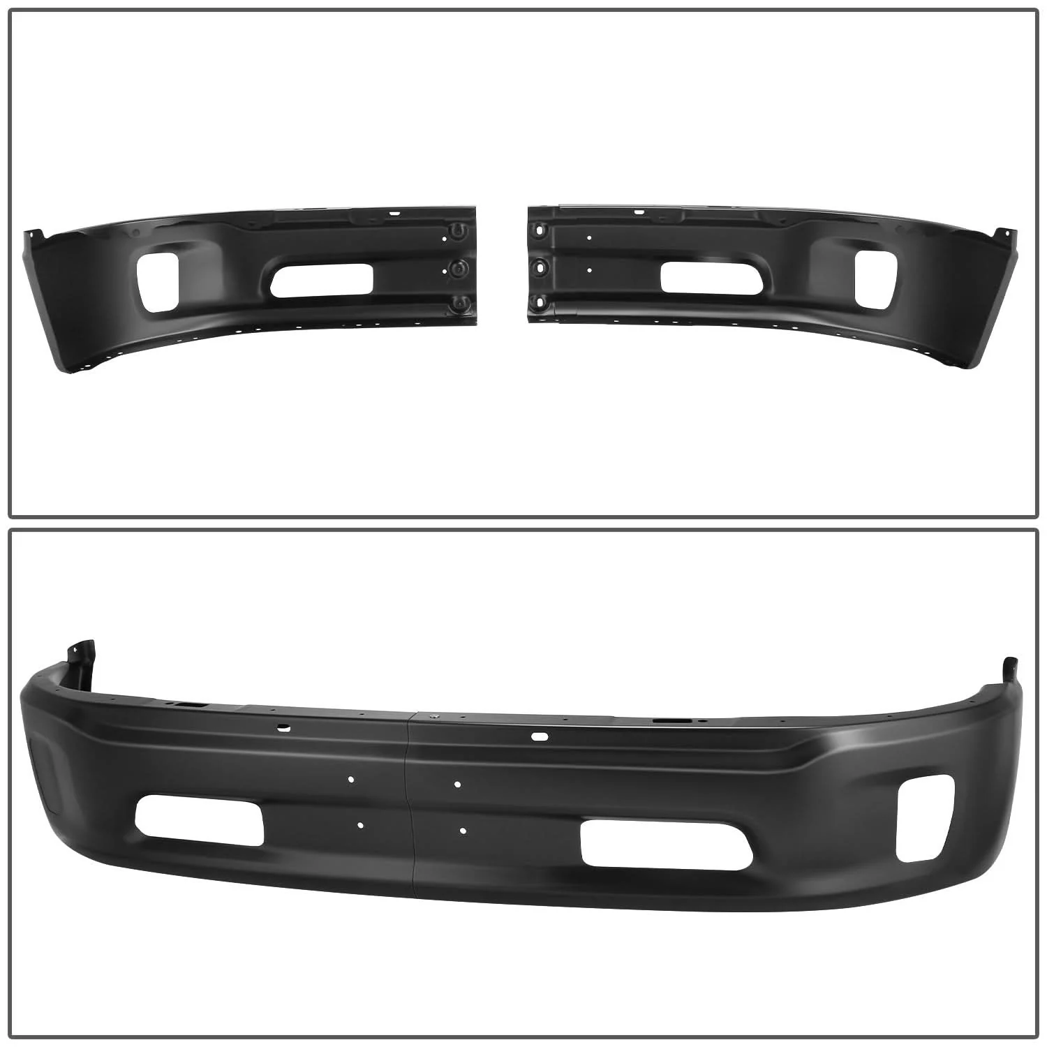 2013-2018 RAM 1500 Front Bumper Cover with Fog Light Holes - Image 4