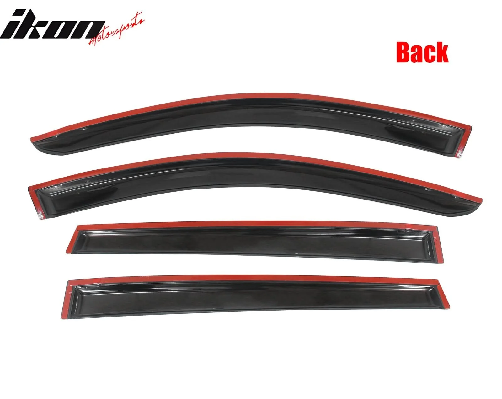 2013-2018 Toyota RAV4 Acrylic 4PC Window Visors Tape On Rain Guard - Image 2