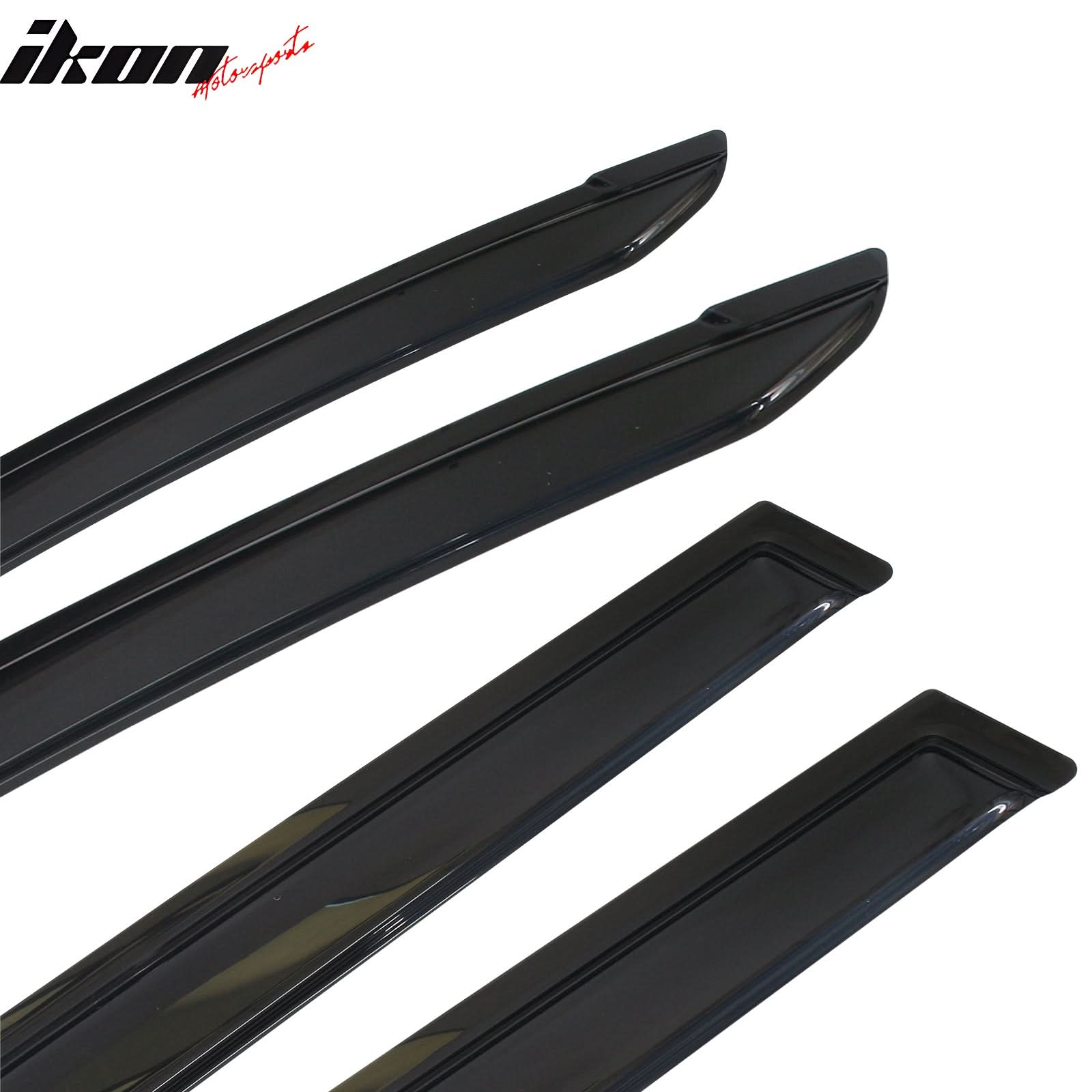 2013-2018 Toyota RAV4 Acrylic 4PC Window Visors Tape On Rain Guard - Image 3