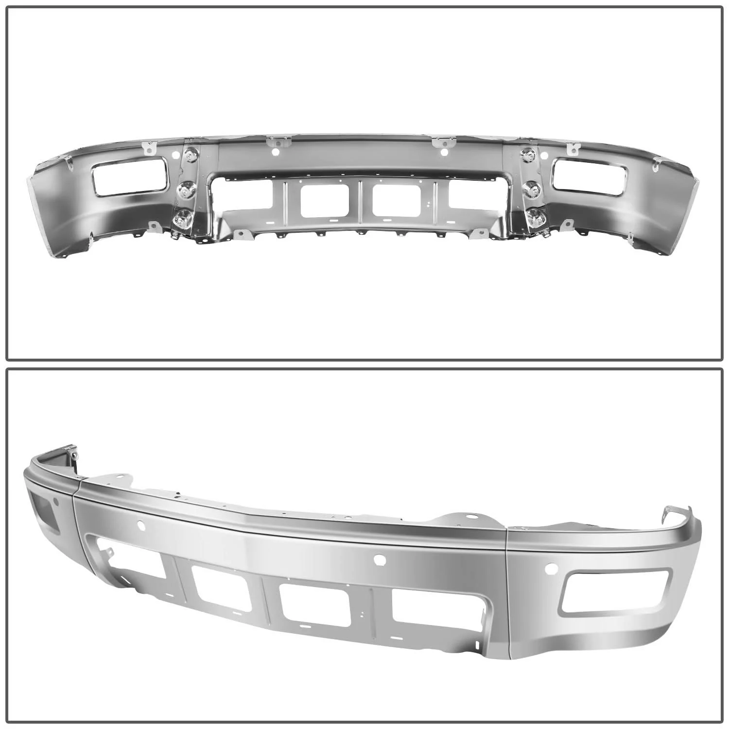 2014-2015 Chevrolet Silverado 1500 Chrome Front Bumper Cover - Image 4