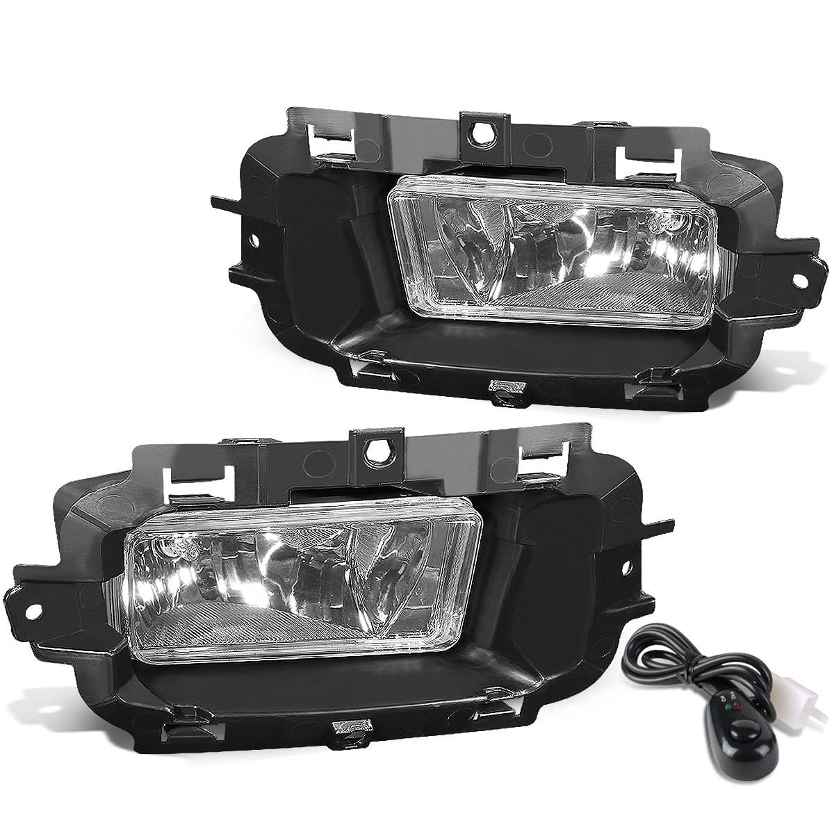 2014-2015 Chevrolet Silverado Fog Lights with Switch Chrome Clear - Image 2