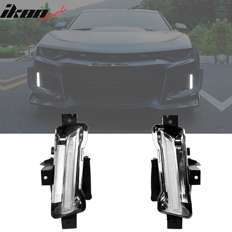 2014-2015 Chevy Camaro 1LE Style Front Bumper Cover w/ Amber Fog Light - Image 7
