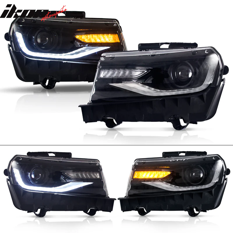 2014-2015 Chevy Camaro 1LE Style Front Bumper Cover w/ Headlights - Image 6