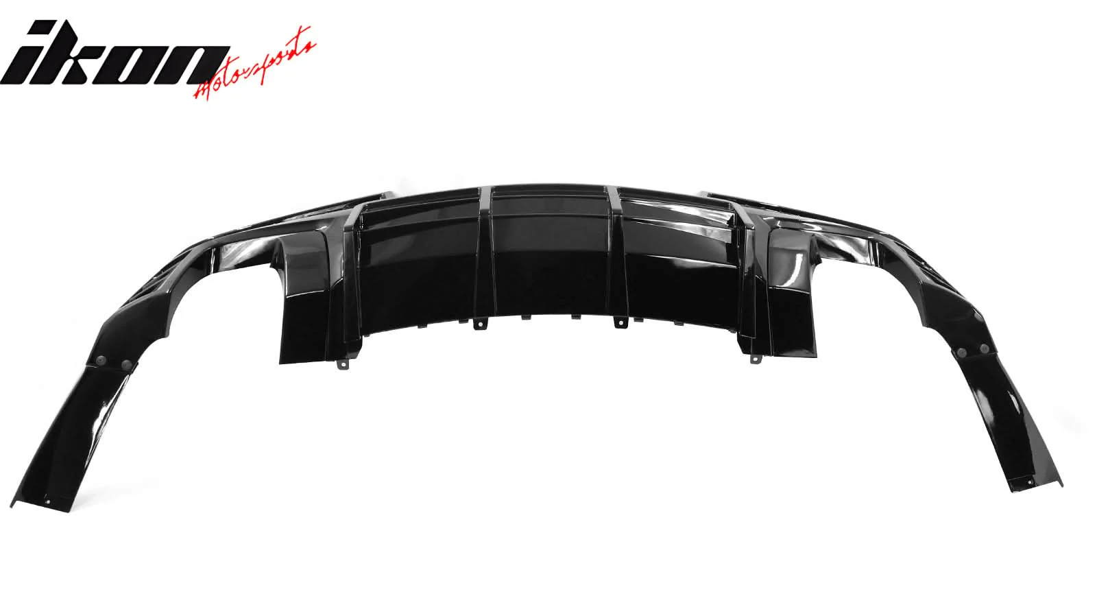2014-2015 Chevy Camaro Black Rear Diffuser + Quad Exhaust Tips - Image 12