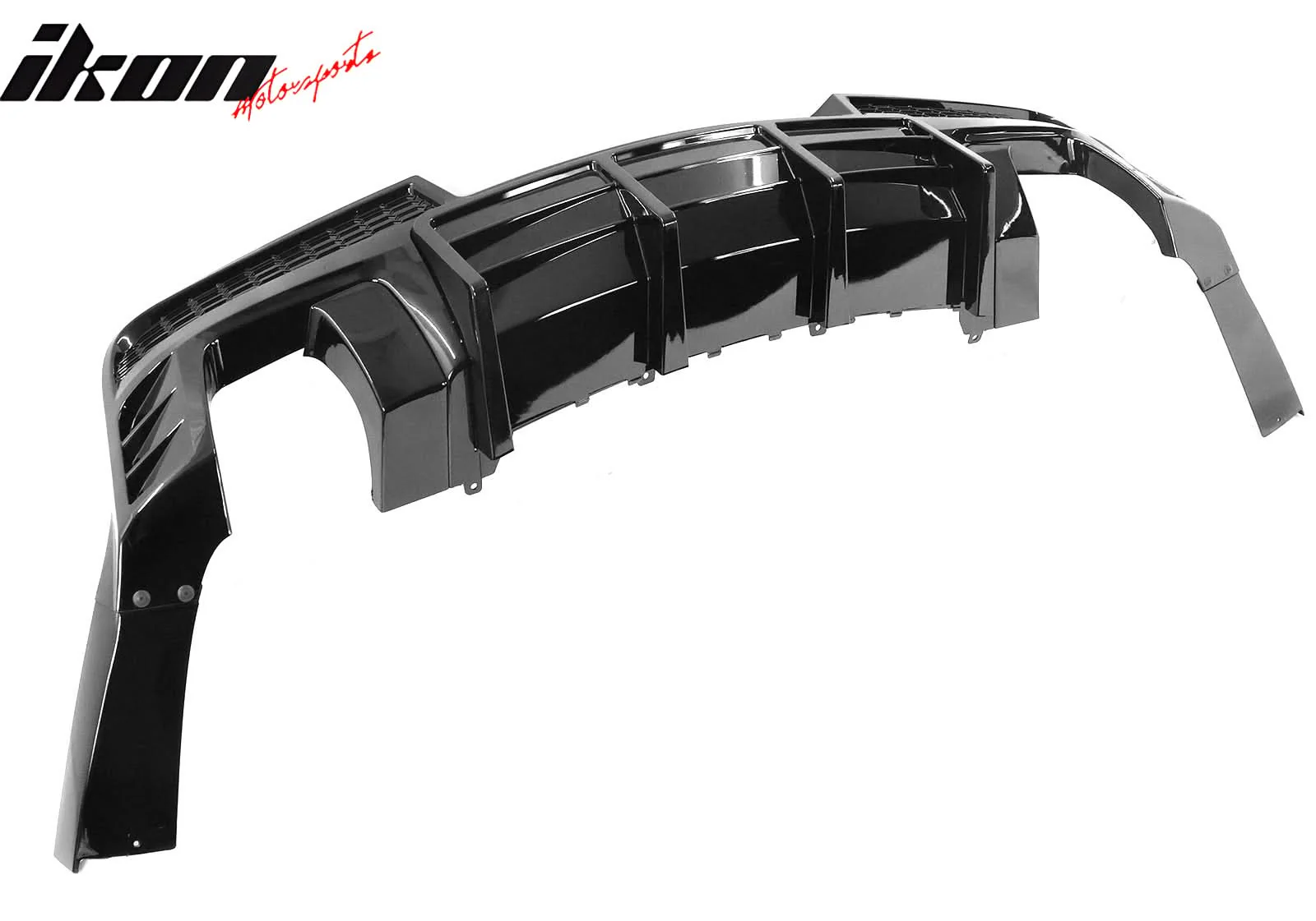 2014-2015 Chevy Camaro Black Rear Diffuser + Quad Exhaust Tips - Image 13