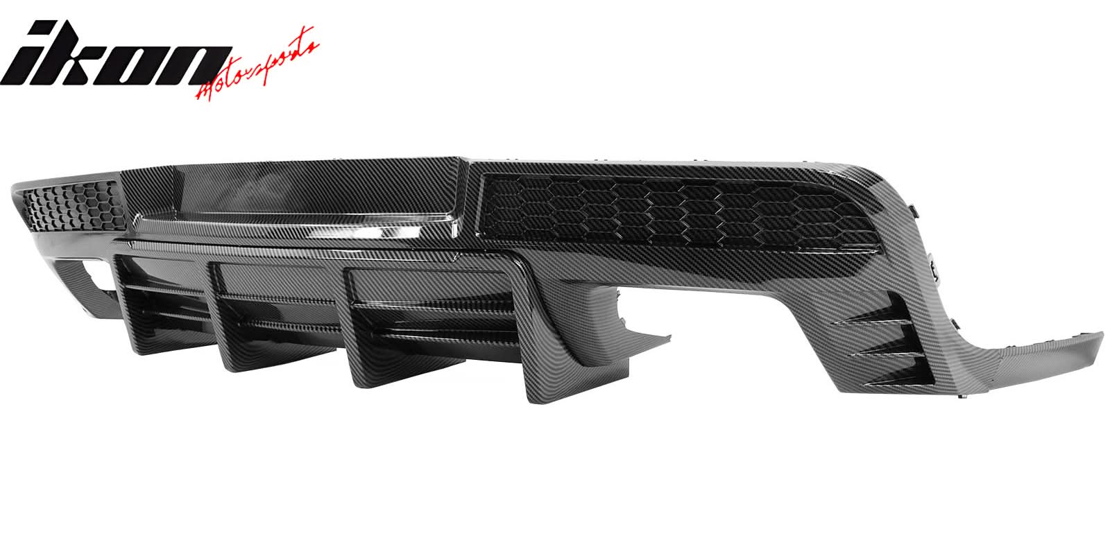 2014-2015 Chevy Camaro Black Rear Diffuser + Quad Exhaust Tips - Image 17