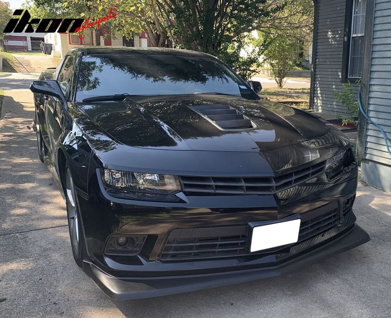 2014-2015 Chevy Camaro Z28 Style Matte Black PP Front Bumper Lip - Image 6