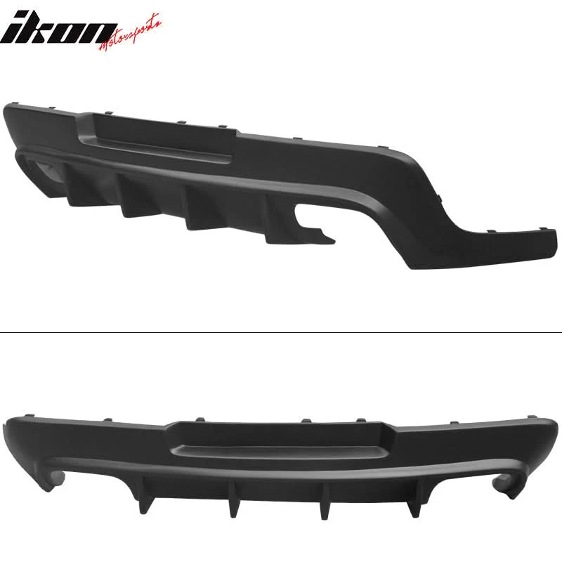 2014-2015 Chevy Camaro ZL1 Matte Black Rear Diffuser Bumper Lip PP - Image 4