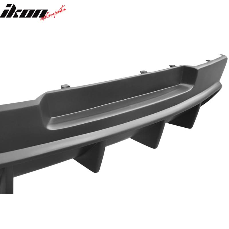 2014-2015 Chevy Camaro ZL1 Matte Black Rear Diffuser Bumper Lip PP - Image 7
