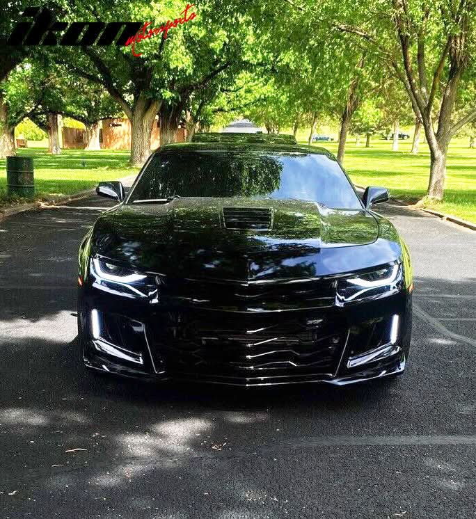 2014-2015 Chevy Camaro ZL1 Style Front Bumper DRL Fog Lights Headlamps - Image 10