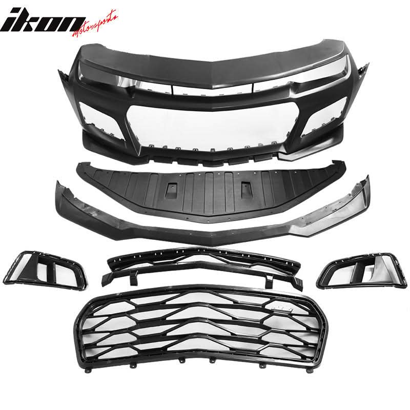 2014-2015 Chevy Camaro ZL1 Style Front Bumper DRL Fog Lights Headlamps - Image 5