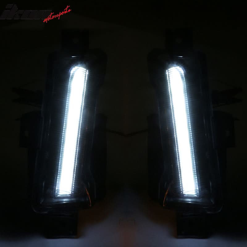 2014-2015 Chevy Camaro ZL1 Style Front Bumper DRL Fog Lights Headlamps - Image 8