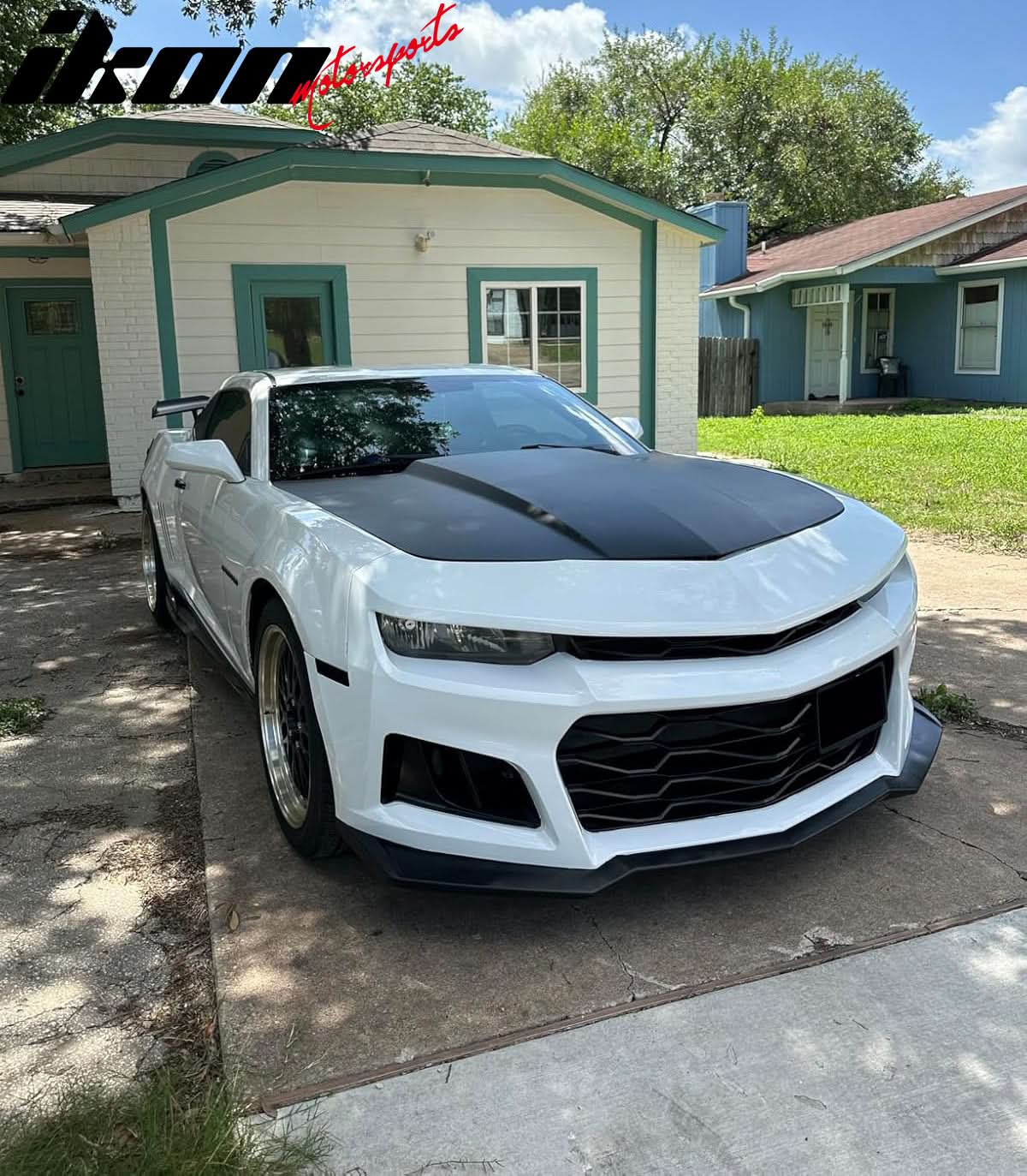 2014-2015 Chevy Camaro ZL1 Style Unpainted Black Front Bumper Cover PP - Image 11