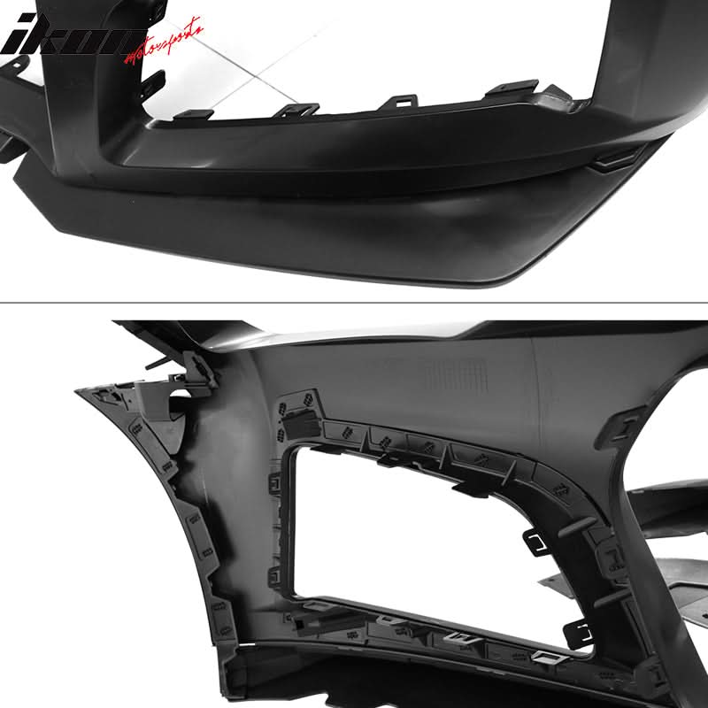 2014-2015 Chevy Camaro ZL1 Style Unpainted Black Front Bumper Cover PP - Image 7