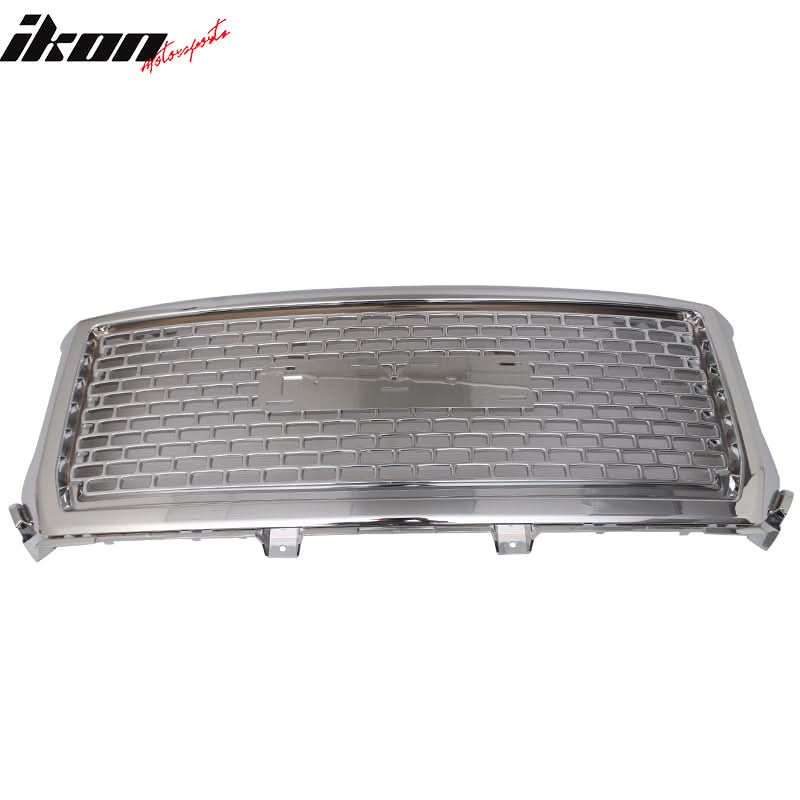 2014-2015 GMC Sierra 1500 Vertical Chrome Front Upper Grille Grill ABS - Image 4