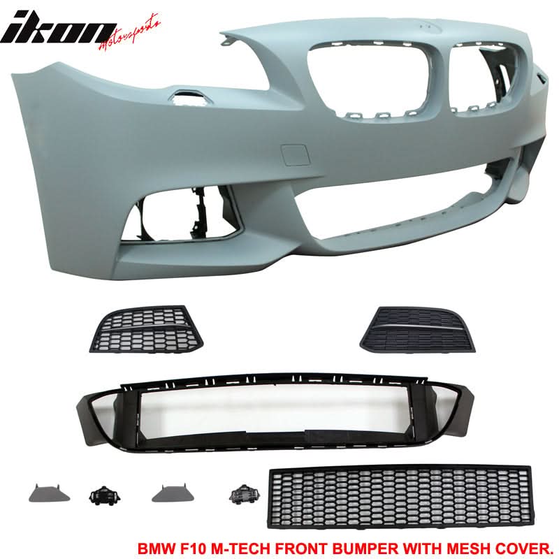 2014-2016 BMW F10 Front Bumper + Rear Bumper W/ Single Outlet - Image 2