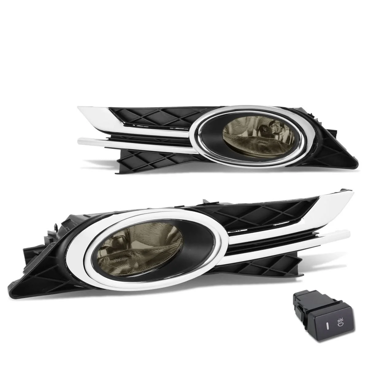 2014-2016 Honda Odyssey Fog Lights with Switch & Bezel - Smoke - Image 2