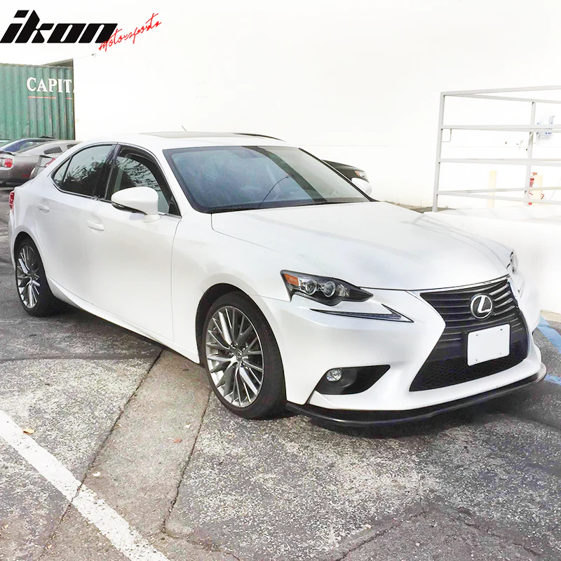 2014-2016 Lexus IS250 IS350 Base Unpainted Black Front Lip SplitterPU - Image 2