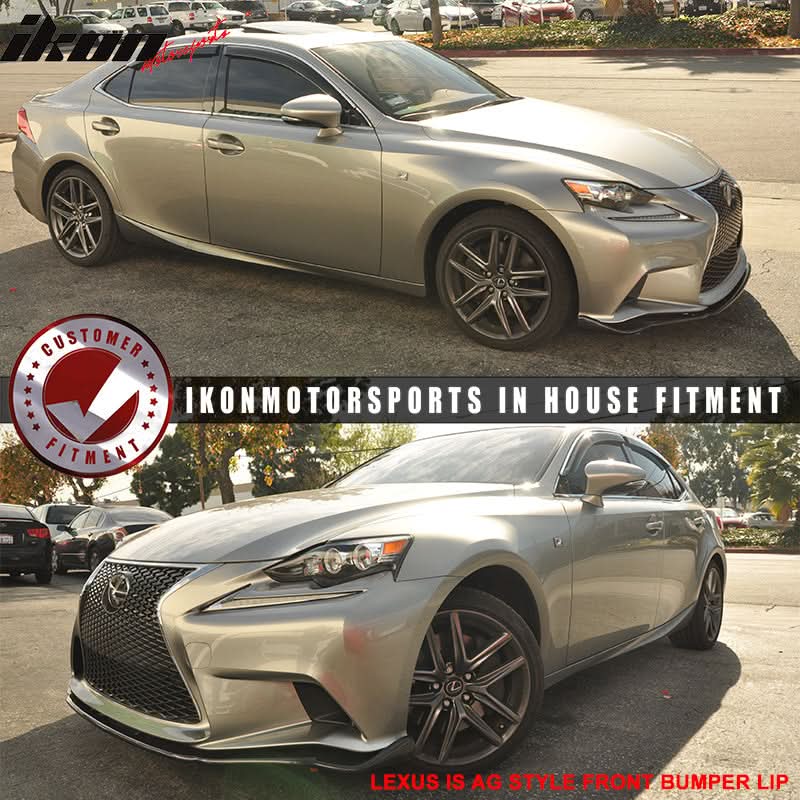 2014-2016 Lexus IS250 IS350 F Sport AG Front Bumper Lip Carbon Fiber - Image 2