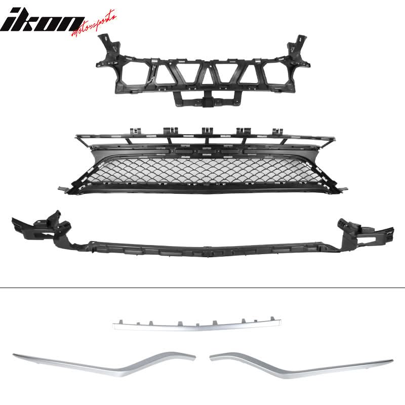 2014-2016 Mercedes-Benz W212 E Class Front Bumper with Lip Trim Vents - Image 5