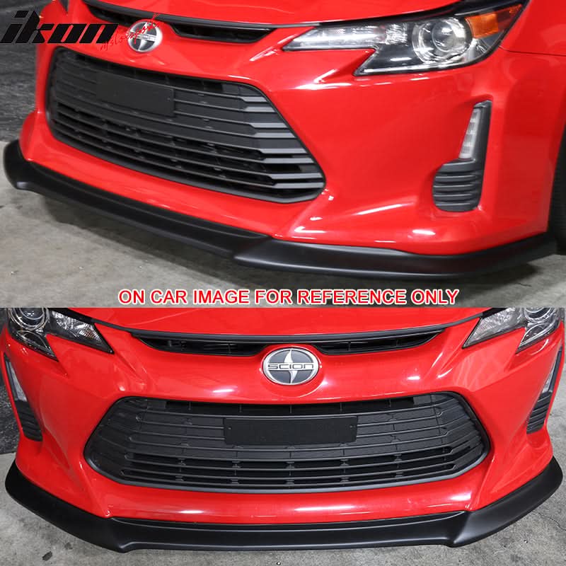 2014-2016 Scion tC 2.5 Painted Black #202 Front Bumper Lip PU - Image 2