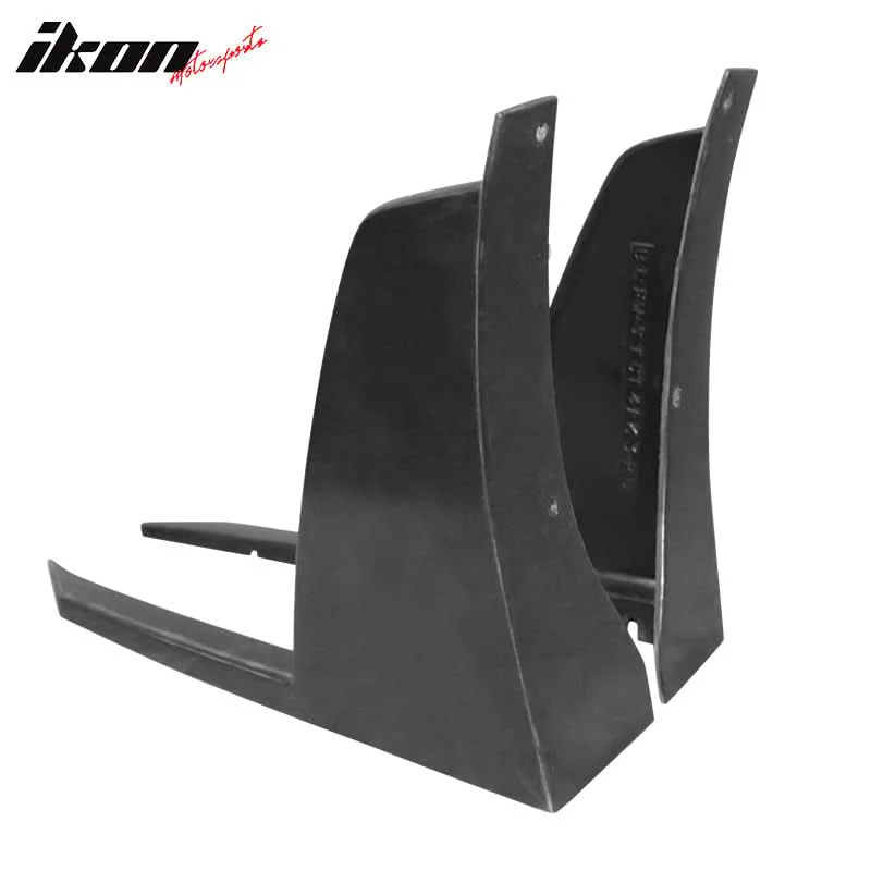 2014-2016 Scion TC Unpainted Black Front Bumper Lip Front Winglets PU - Image 5