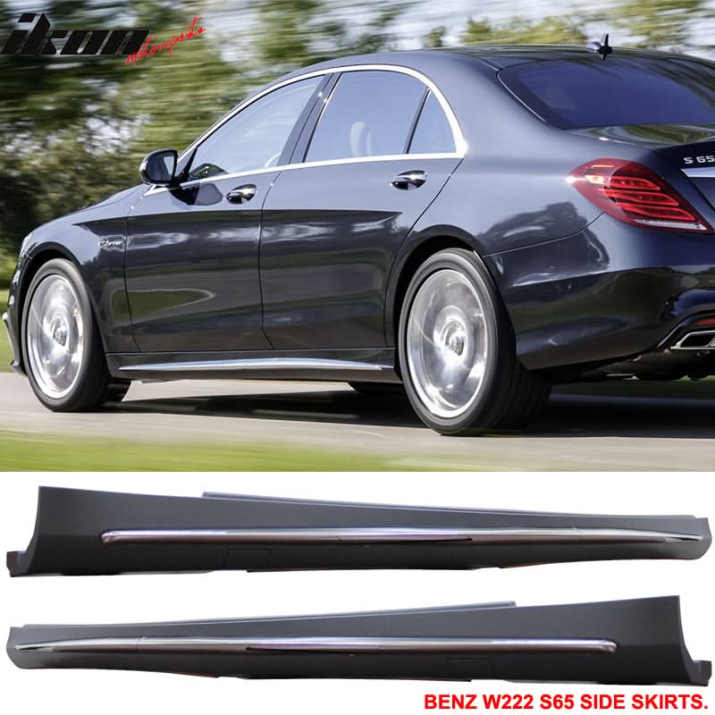 2014-2017 Benz W222 S Class PDC Front + Rear Bumper Cover + Side Skirt - Image 5