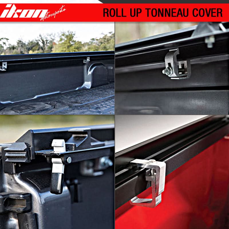2014-2017 Chevy Silverdo Roll Lock Soft Tonneau Cover Black 5.8ft Bed - Image 9