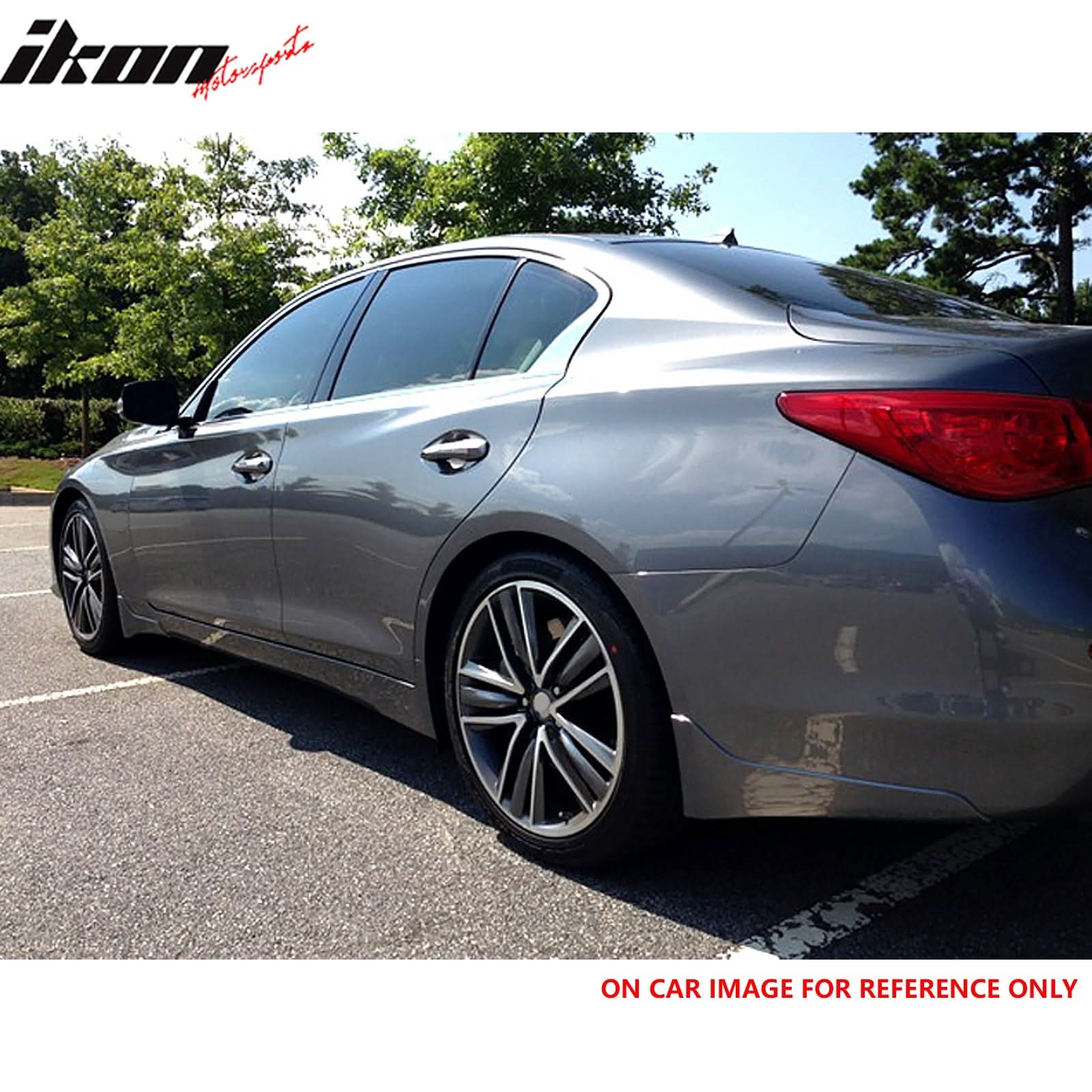 2014-2017 INFINITI Q50 OE Style Rear Lip Corner Aprons Guards PU - Image 2