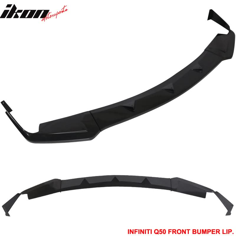 2014-2017 Infiniti Q50 Q50S Sport Model Painted Front Bumper Lip ABS - Image 27