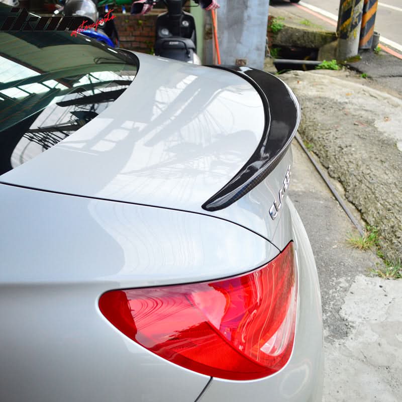 2014-2018 Benz C117 CLA Class Sedan Carbon Fiber CF Trunk Spoiler - Image 2