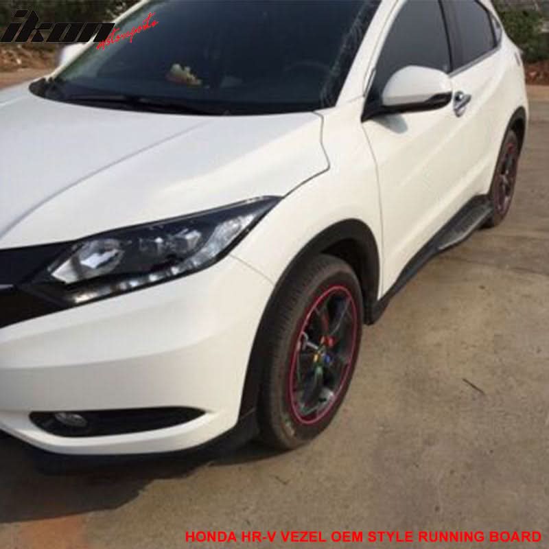 2014-2018 Honda Vezel HRV OE Style Black Running Boards Aluminum ABS - Image 2